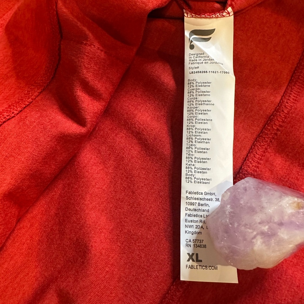 Fabletics Salsa Red 💃 Sweatshirt - Picture 8 of 11